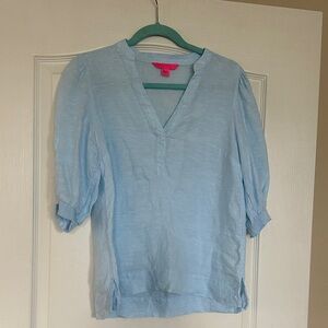 Lilly Pulitzer Sky Blue Blouse